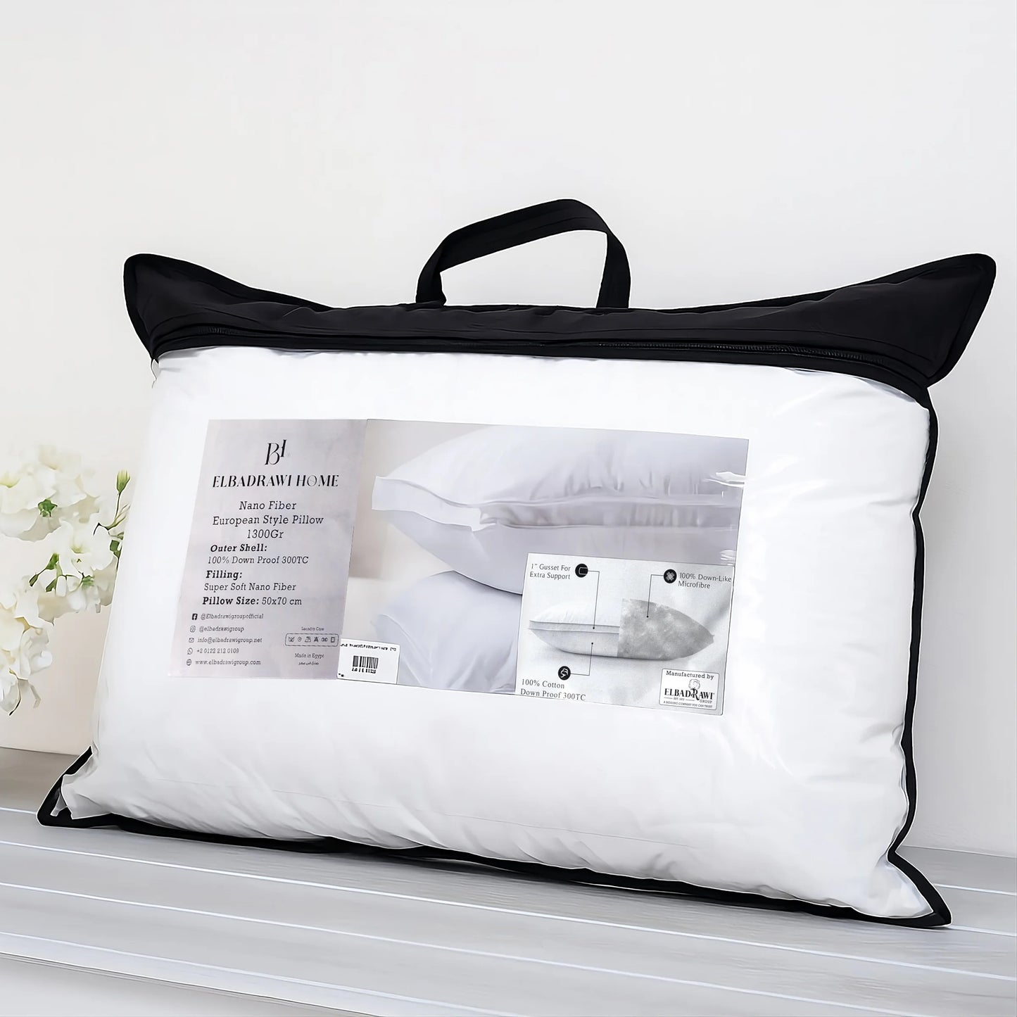 Downproof Feather Alternative Pillow 1300g